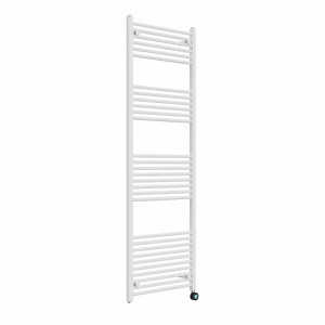 Bergen 1800 x 600mm Straight White Thermostatic Touch Control Wifi Electric Heated Towel Rail