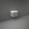 RAK-Joy Uno 600mm Wall Hung Vanity Unit With Modern Basin - Urban Grey