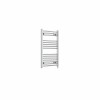 Bergen 800 x 500mm Straight Chrome Prefilled Electric Heated Towel Rail