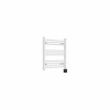 Bergen 600 x 600mm Straight White Thermostatic Wifi Control Electric Heated Towel Rail