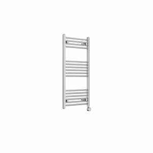 Bergen 1000 x 500mm Straight Chrome Thermostatic Touch Control Electric Heated Towel Rail