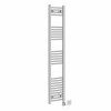 Fjord 1600 x 300mm Curved Chrome HEC Thermostatic Electric Heated Towel Rail