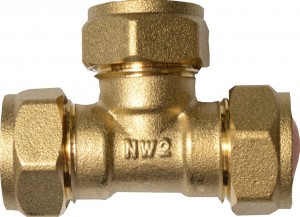 Compression 22mm Equal Tee