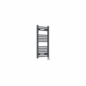 Bergen 800 x 400mm Straight Anthracite Thermostatic Touch Control Electric Heated Towel Rail