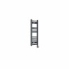 Fjord 800 x 300mm Curved Anthracite Thermostatic Touch Control Electric Heated Towel Rail