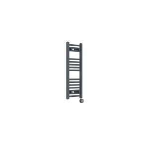 Fjord 800 x 300mm Curved Anthracite Thermostatic Touch Control Electric Heated Towel Rail