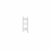 Fjord 600 x 300mm Curved White Thermostatic Touch Control Electric Heated Towel Rail