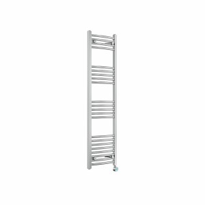 Fjord 1400 x 400mm Curved Chrome Thermostatic Touch Control Wifi Electric Heated Towel Rail