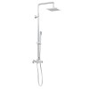 Como - Exposed Thermostatic Shower Set With Square Head - Chrome