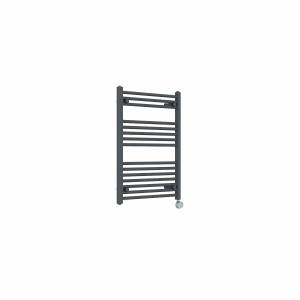 Bergen 800 x 600mm Straight Anthracite Thermostatic Touch Control Wifi Electric Heated Towel Rail