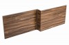 Calm Walnut 1700mm Wooden L Shape Shower Bath Front Panel