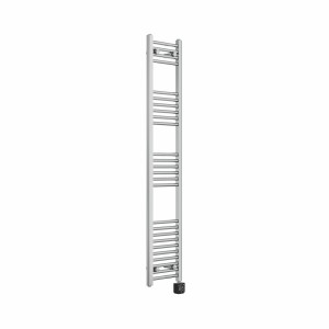 Bergen 1600 x 300mm Straight Chrome Thermostatic Wifi Control Electric Heated Towel Rail
