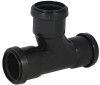 Waste Push Fit 40mm 90 Degree Tee Black