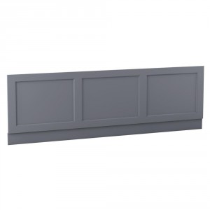 Traditional 1800mm Matte Grey Bath MDF Front Panel