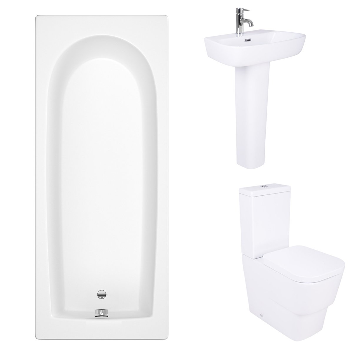 Aria Bathroom Suite with 1700mm Bath