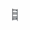 Bergen 800 x 500mm Straight Anthracite Thermostatic Touch Control Electric Heated Towel Rail