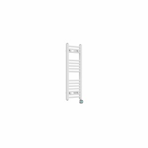 Bergen 800 x 300mm Straight White Thermostatic Touch Control Electric Heated Towel Rail
