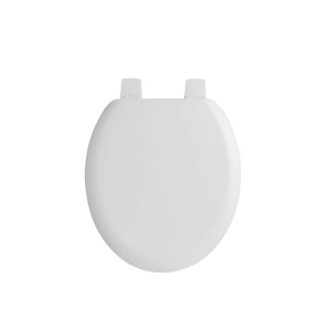 White Wooden Toilet Seat Plastic Hinge for Dorchester Toilet