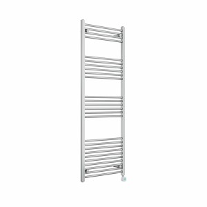 Bergen 1600 x 600mm Straight Chrome Thermostatic Touch Control Electric Heated Towel Rail