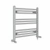 Bergen 600 x 600mm Dual Fuel Straight Chrome Electric Heated Towel Rail
