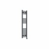 Bergen 1200 x 300mm Straight Anthracite Thermostatic Touch Control Electric Heated Towel Rail