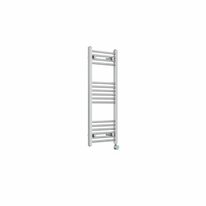 Bergen 1000 x 400mm Straight Chrome Thermostatic Touch Control Electric Heated Towel Rail