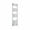 Fjord 1600 x 500mm Curved Chrome Thermostatic Touch Control Wifi Electric Heated Towel Rail