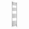 Fjord 1800 x 500mm Curved Chrome Prefilled Electric Heated Towel Rail
