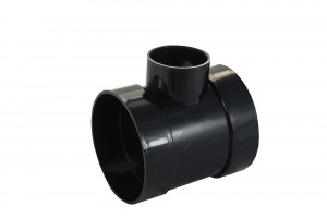 Soil Solvent Weld 110mm Short Boss Pipe 50mm Black