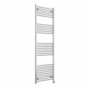 Bergen 1800 x 600mm Straight Chrome Thermostatic Touch Control Electric Heated Towel Rail