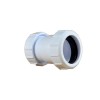 Plastic Compression 32mm Straight Coupler White