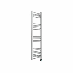 Bergen 1400 x 400mm Straight Chrome Thermostatic Touch Control Wifi Electric Heated Towel Rail