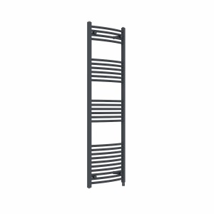 Fjord 1600 x 500mm Curved Anthracite Electric Heated Towel Rail
