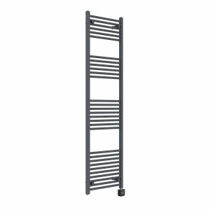 Bergen 1800 x 500mm Straight Anthracite Thermostatic Wifi Control Electric Heated Towel Rail