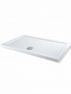 Essentials 1300 x 760mm Rectangle Stone Shower Tray White