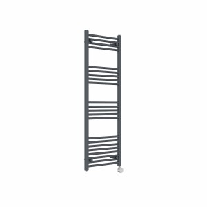 Bergen 1400 x 500mm Straight Anthracite Thermostatic Touch Control Electric Heated Towel Rail