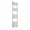 Fjord 1800 x 500mm Curved Chrome Prefilled Electric Heated Towel Rail
