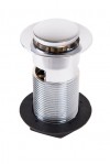 Slotted Click Clack Basin Waste - Full Brass - Chrome