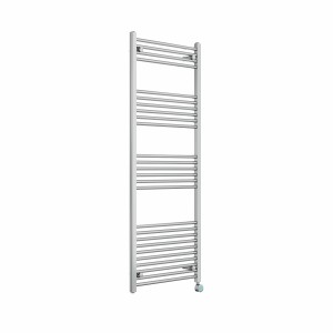 Bergen 1600 x 600mm Straight Chrome Thermostatic Touch Control Electric Heated Towel Rail