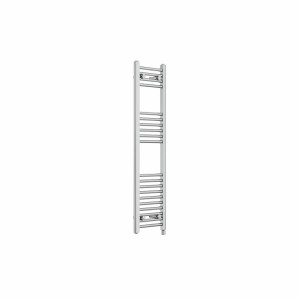 Bergen 1200 x 300mm Straight Chrome Prefilled Electric Heated Towel Rail