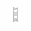 Bergen 1000 x 400mm Straight Chrome Prefilled Electric Heated Towel Rail