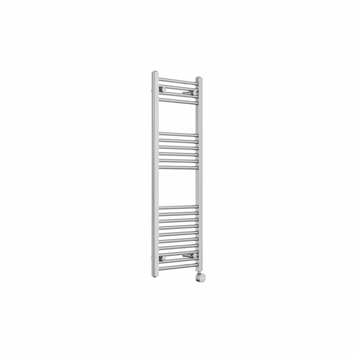 Bergen 1200 x 400mm Straight Chrome Thermostatic Touch Control Electric Heated Towel Rail