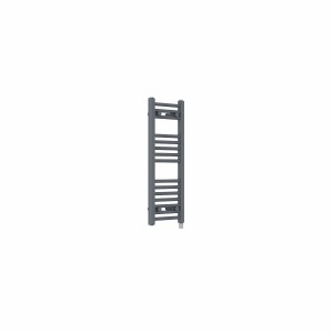 Bergen 800 x 300mm Straight Anthracite Prefilled Electric Heated Towel Rail