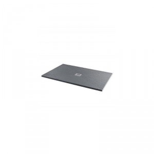 Ash Grey Slate Effect Rectangle Shower Tray - 1200 x 900mm
