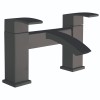 Camden Modern Bath Filler Mixer Tap Matt Black