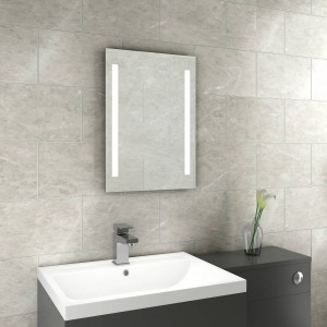 Snow 700 x 500 mm Battery Powered Illuminated LED Mirror