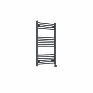 Bergen 1000 x 600mm Straight Anthracite Thermostatic Touch Control Electric Heated Towel Rail