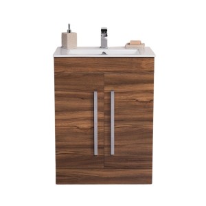 Milton Walnut 600mm Vanity Unit & Basin