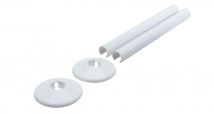Talon Snappit Radiator Pipe Covers & Collars 200mm - White