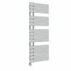 Kristiansund 1380 x 500mm Flat Chrome Thermostatic Electric Designer Heated Towel Rail